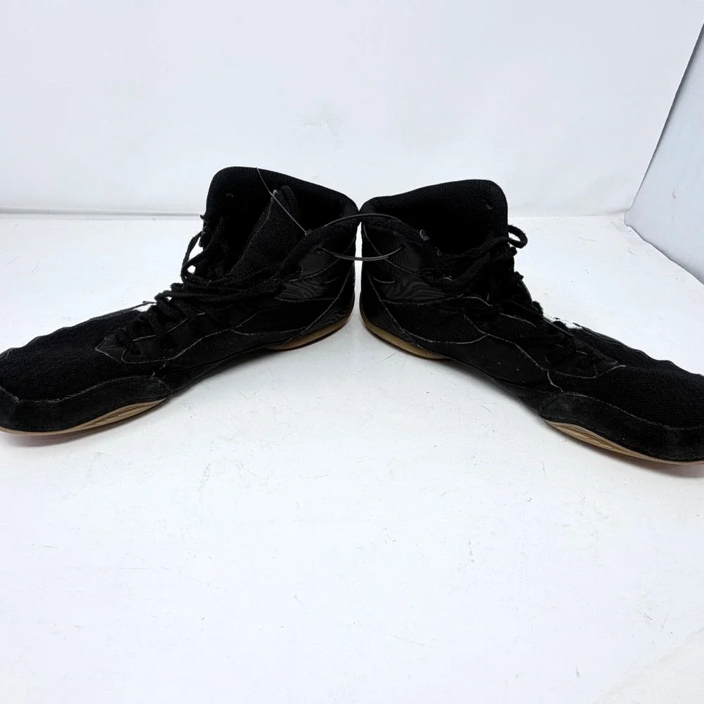 ASICS Matflex 6 Wrestling Shoes Mens 8.5 Black White 1081A051 High Top Sneakers